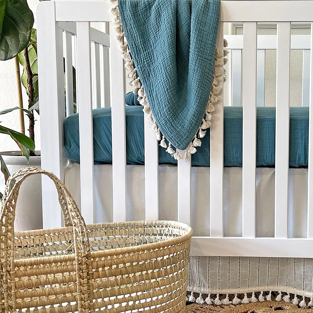Crane Baby 6 Layer Muslin Blanket - Riverstone