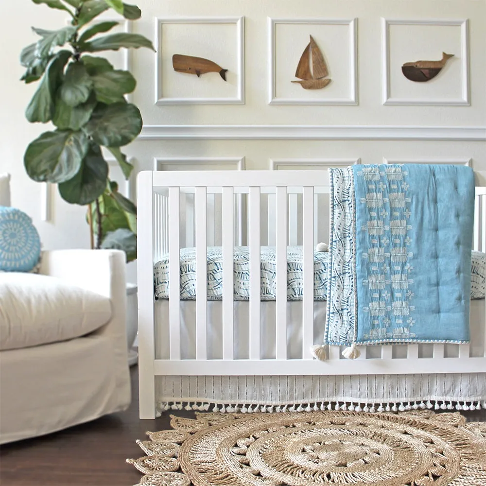 Crane Baby Caspian Collection Quilted Blanket
