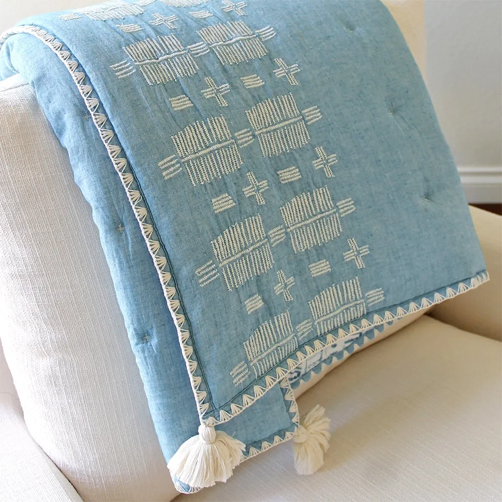 Crane Baby Caspian Collection Quilted Blanket