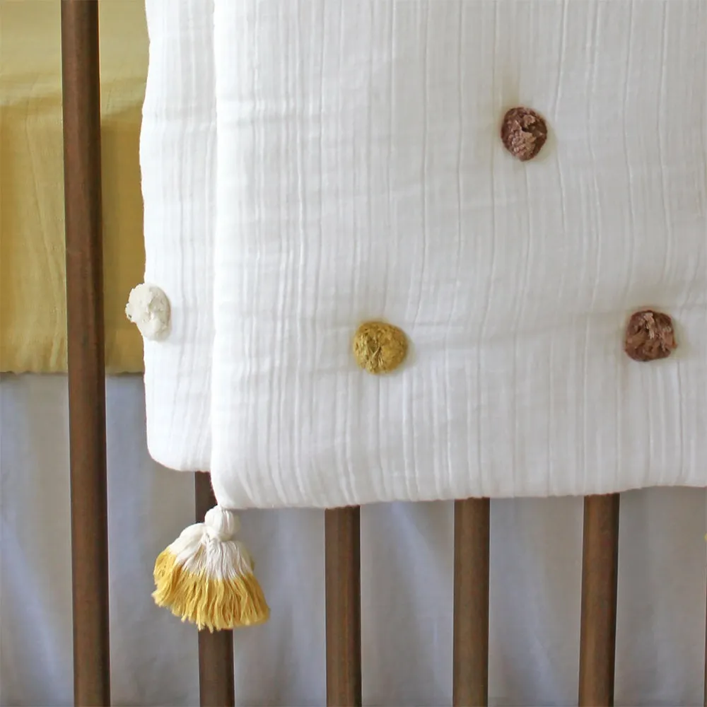 Crane Baby Kendi Collection Pom Pom Blanket