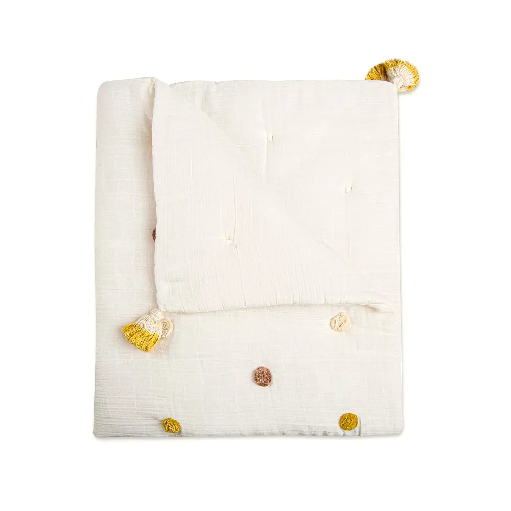 Crane Baby Kendi Collection Pom Pom Blanket