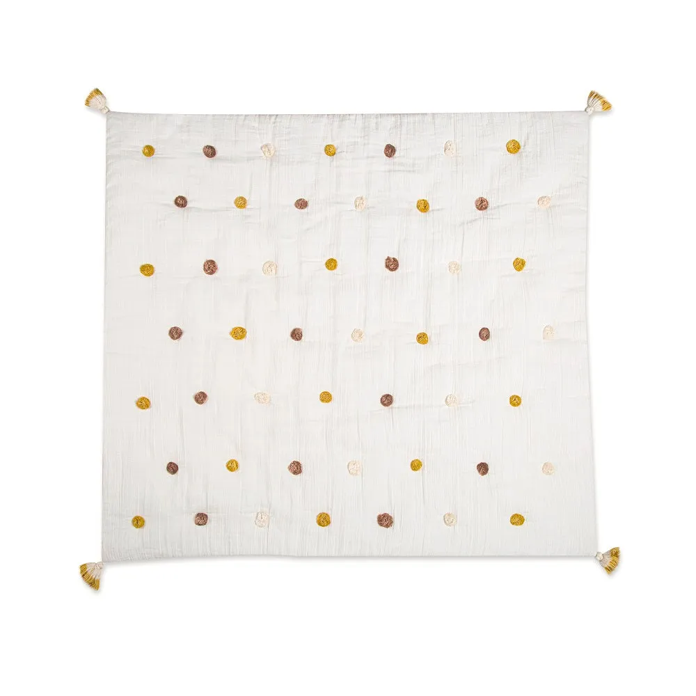 Crane Baby Kendi Collection Pom Pom Blanket