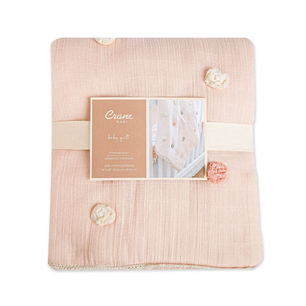 Crane Baby Parker Collection Pom Pom Blanket
