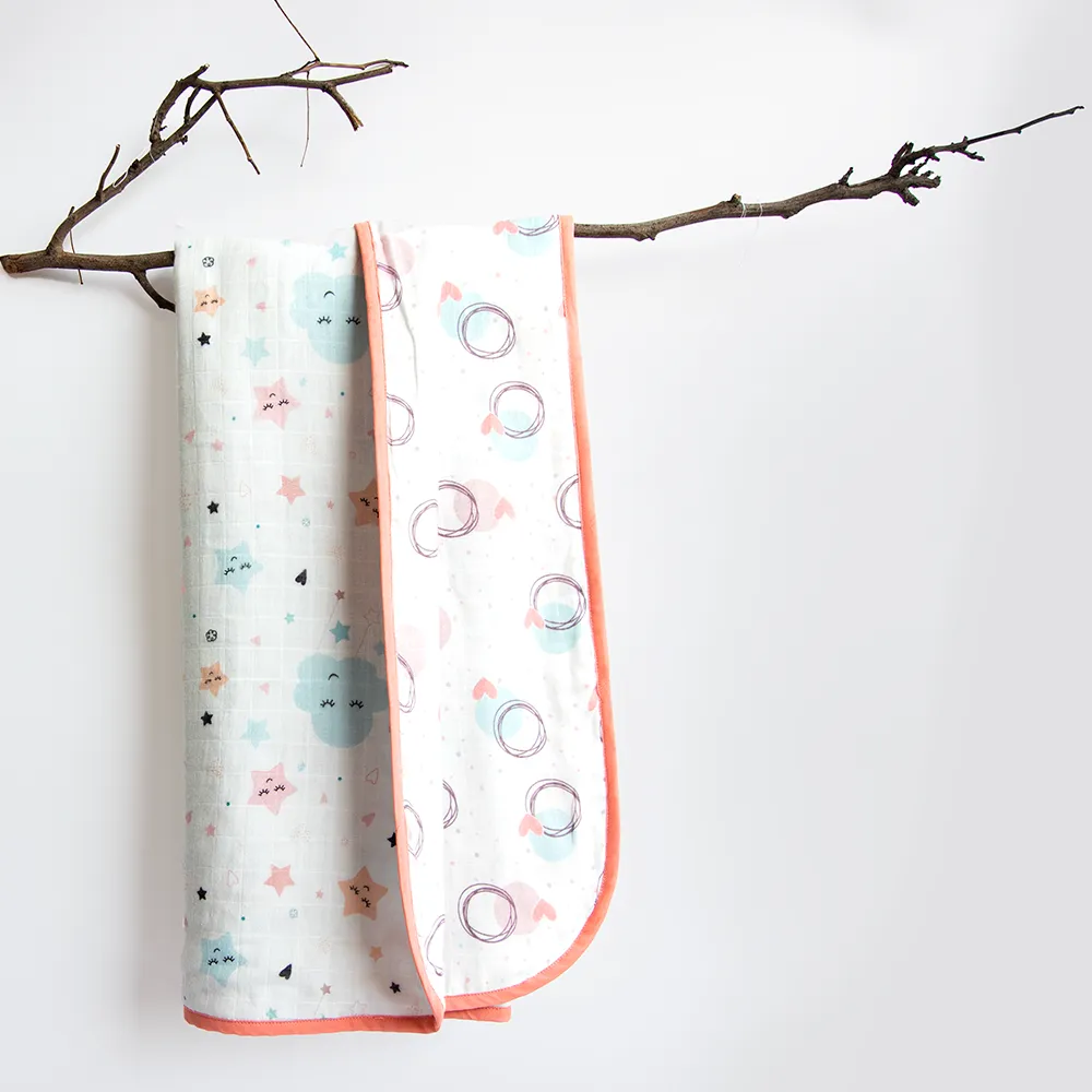 In The Sky - Reversible Muslin Blanket