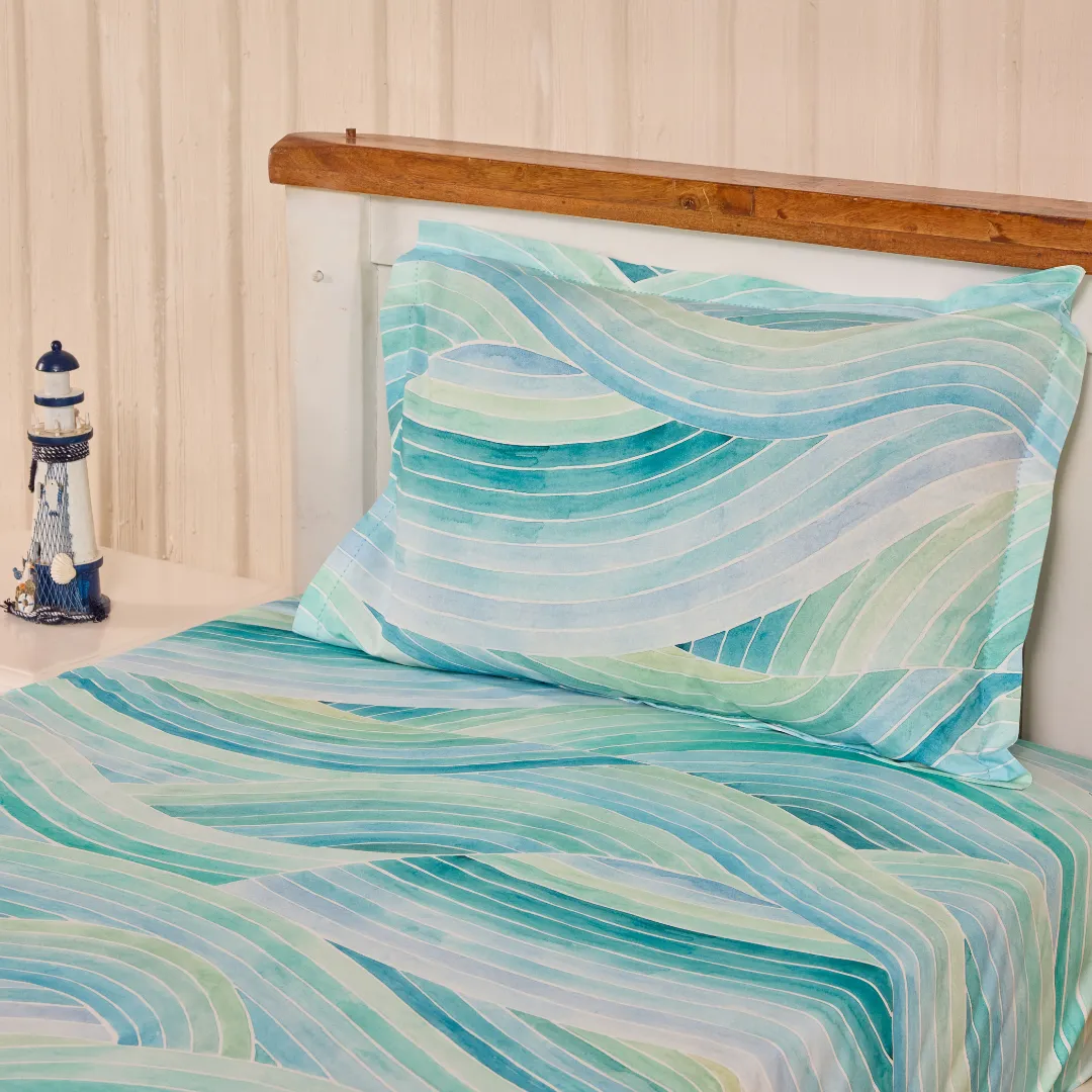 Mariitime Magic Cord Print  Single / Double/ King Bed Sheet Set
