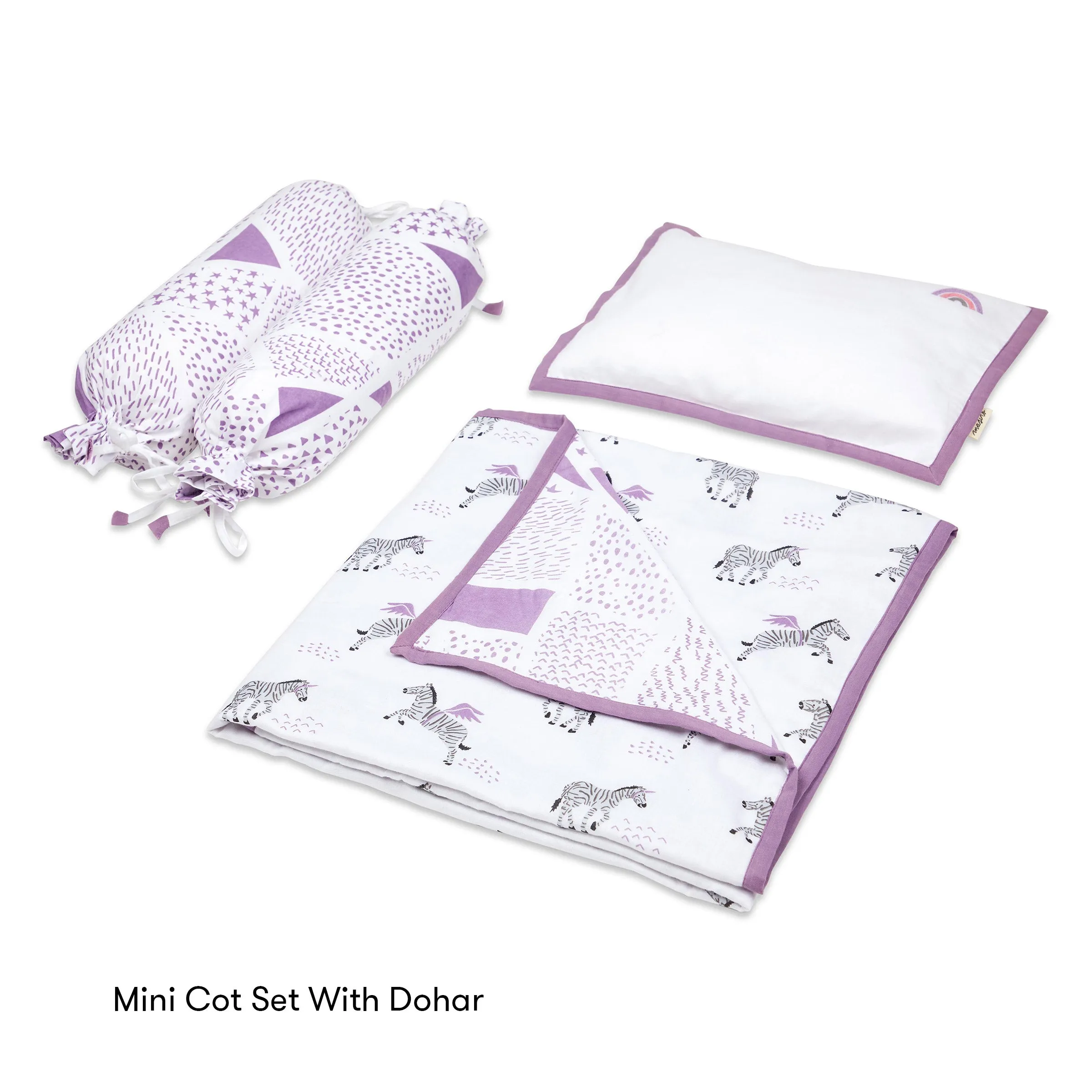 Masilo Mini Cot Set – Never Stop Dreaming