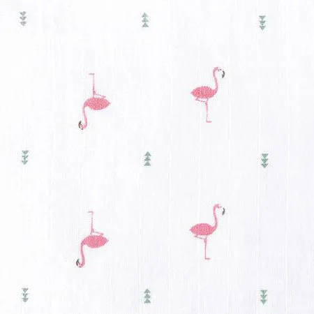 Masilo Organic Muslin Stroller Blanket - Hello Flamingo