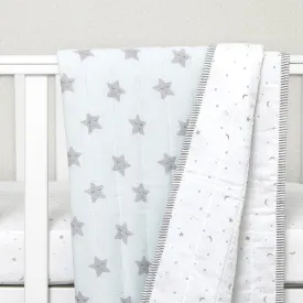 Masilo Organic Quilted Blanket - Blue Star