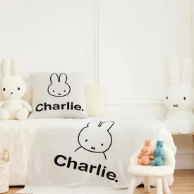 Miffy Euro Pillowcase - Oatmeal; Name: Black
