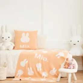 Miffy Euro Pillowcase - Peach Fuzz; Name: Ivory