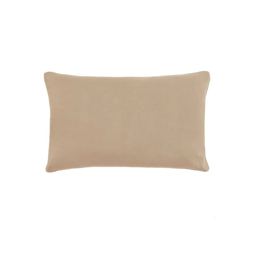 Name Pillowcase - Light Camel; Letter: Oatmeal