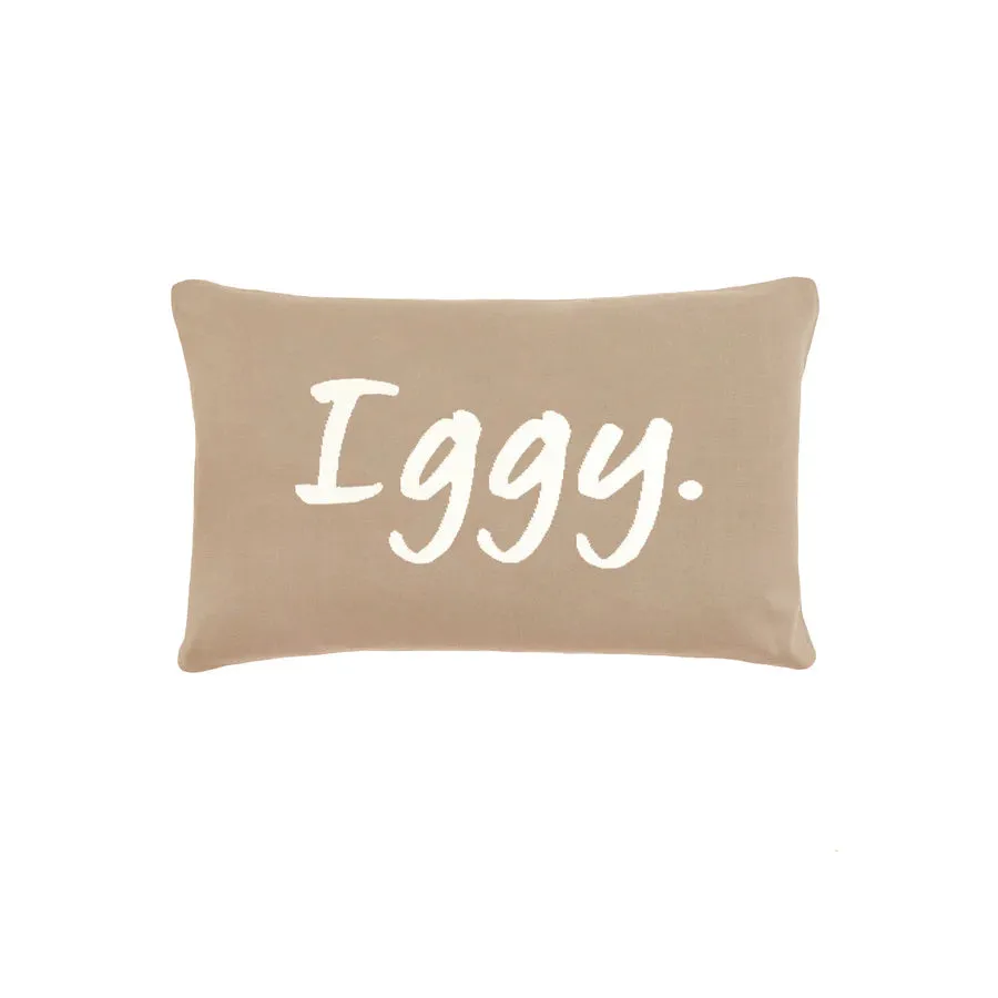 Name Pillowcase - Light Camel; Letter: Oatmeal