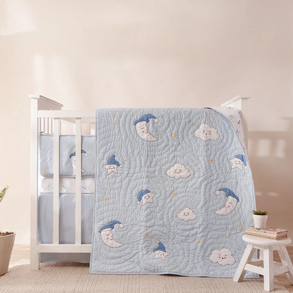 "Night Night" Crib Gift Set (Celestial-Blue)