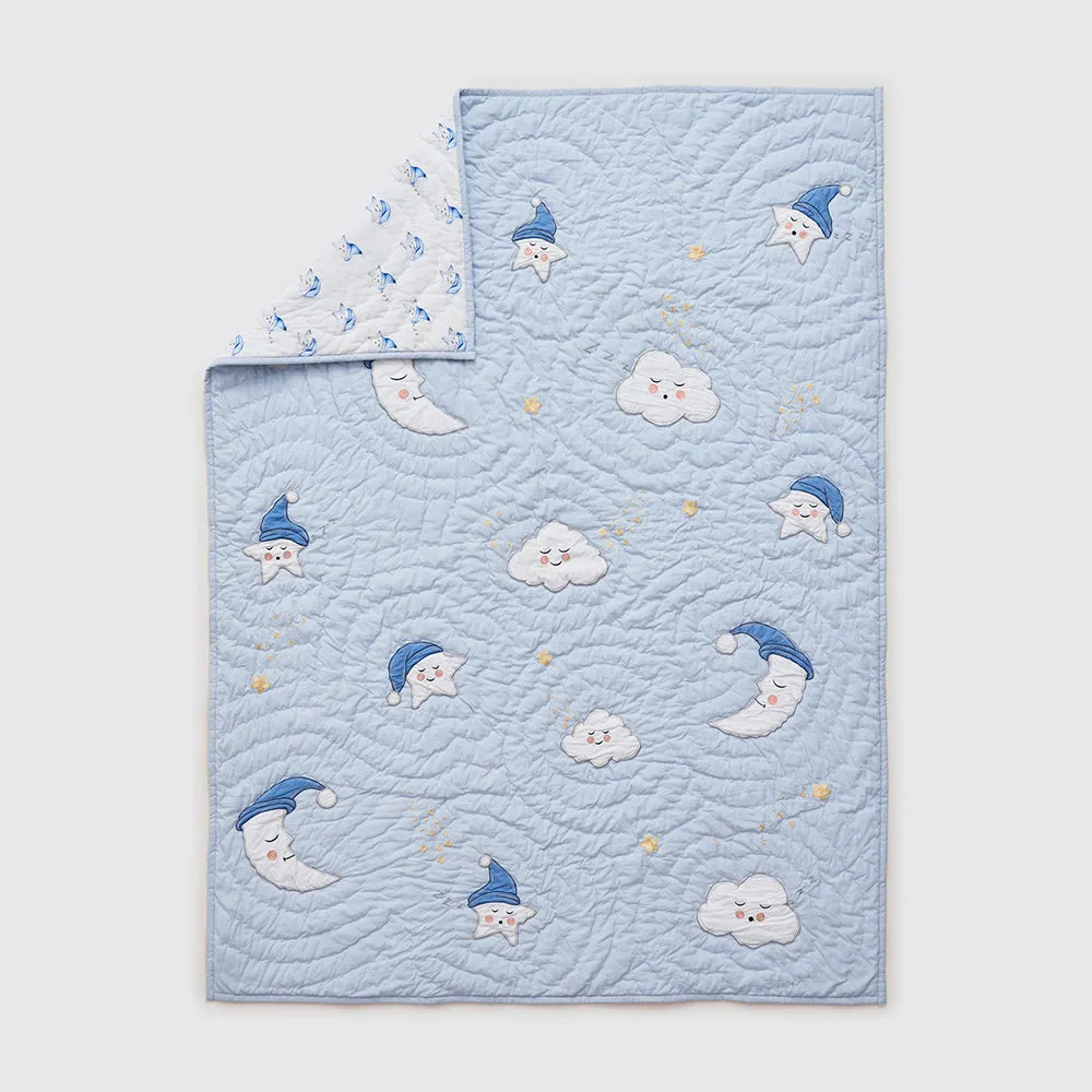 "Night Night" Crib Gift Set (Celestial-Blue)