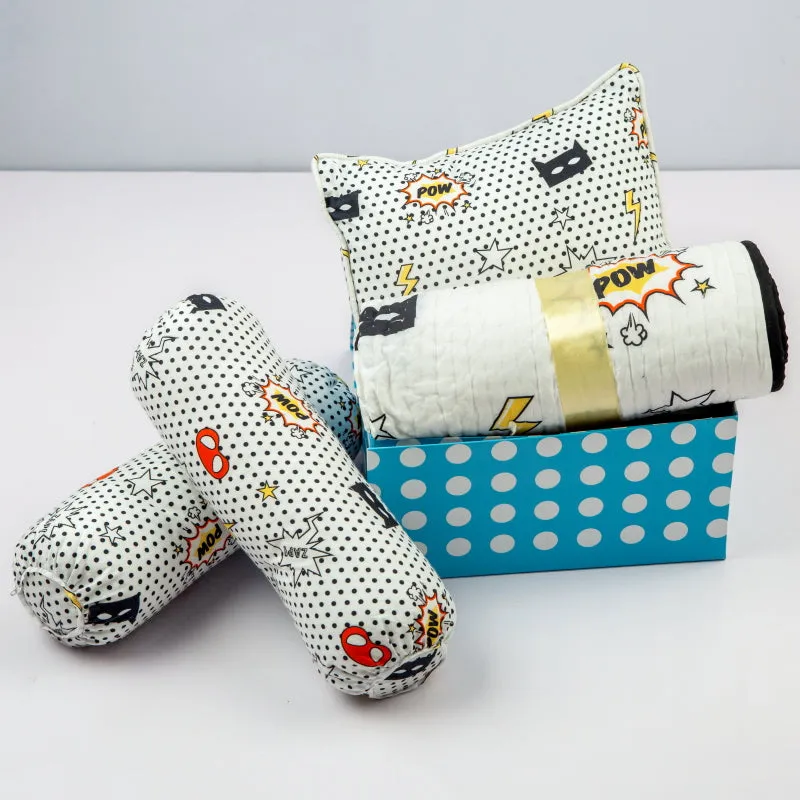 "Night Night" Organic Crib Gift Set (Superhero)