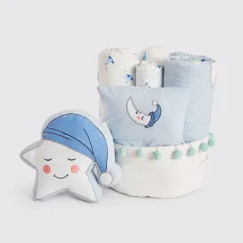 "Rockabye Baby" Crib Gift Hamper (Celestial-Blue)