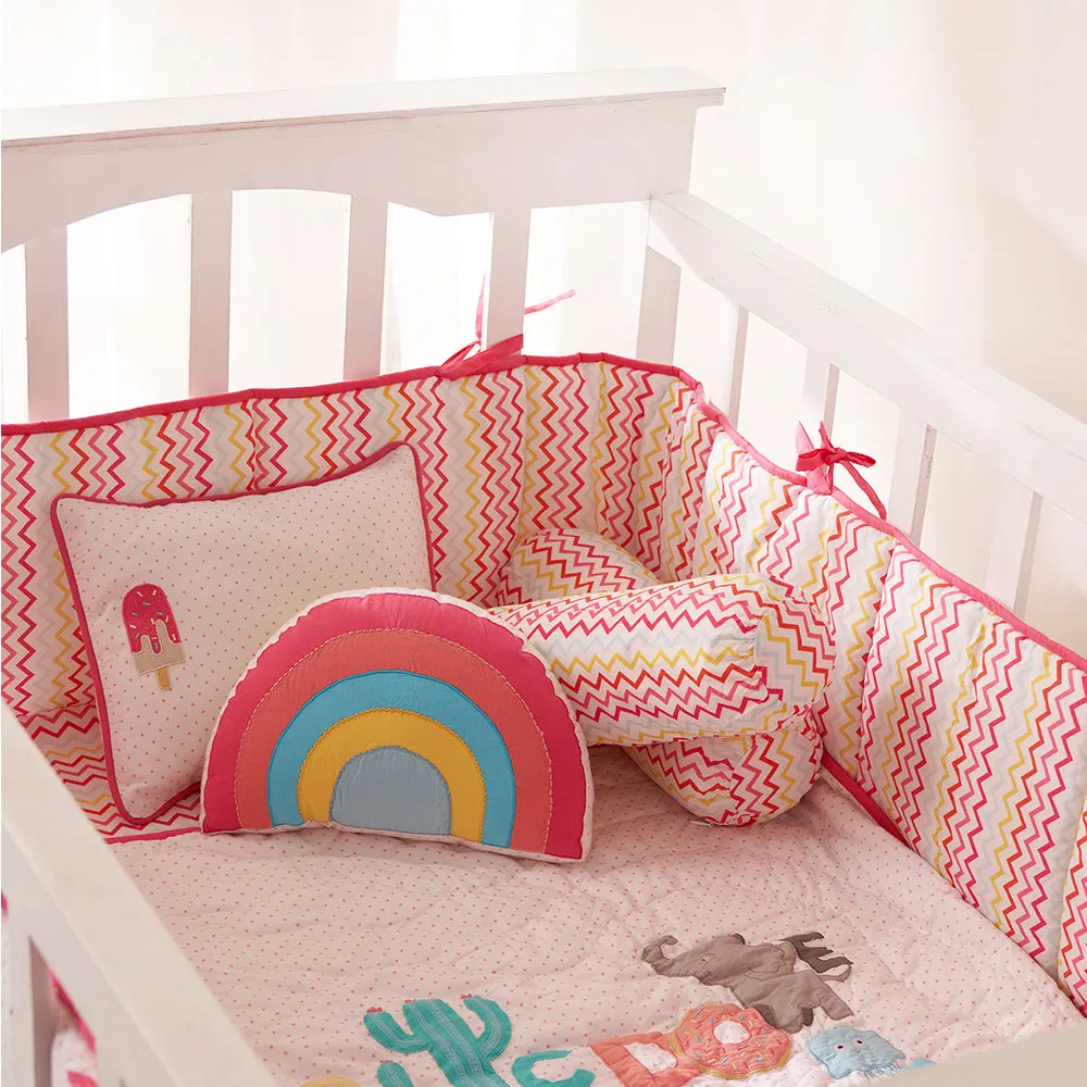 Rockabye Baby Crib Gift Hamper (Alphabets Pink)