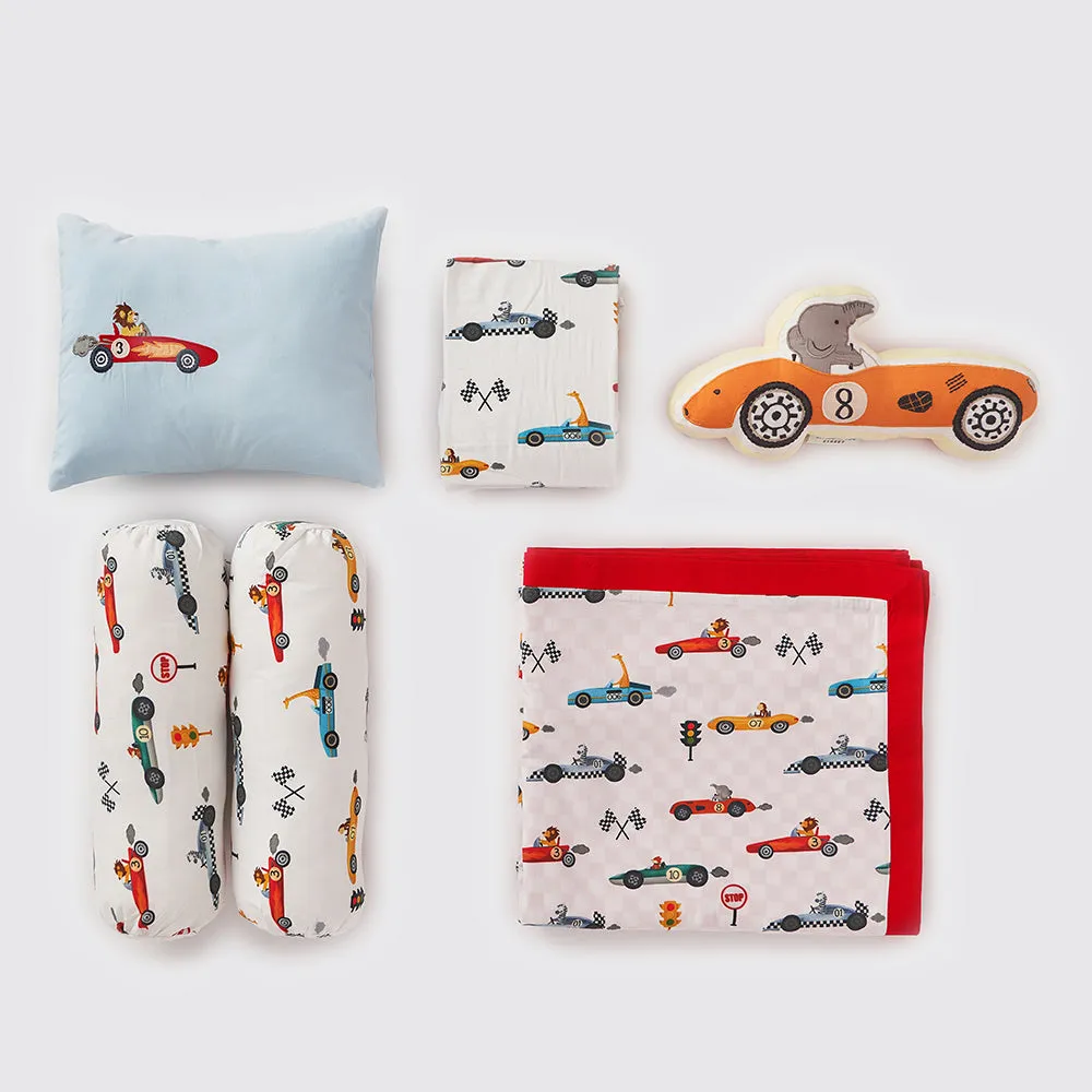 Rockabye Baby Crib Gift Hamper (racing cars)