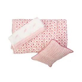 Sunkissed Lovebird Baby Quilt Set
